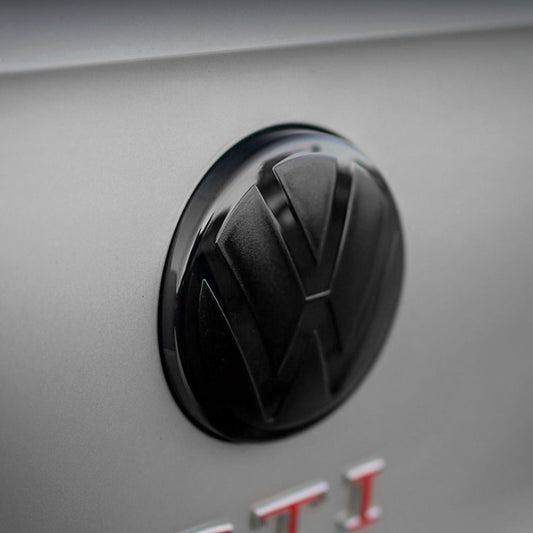 Enhance the Look of Your Volkswagen MK7.5 with Pinalloy Black Front Emblem Badge Stickers