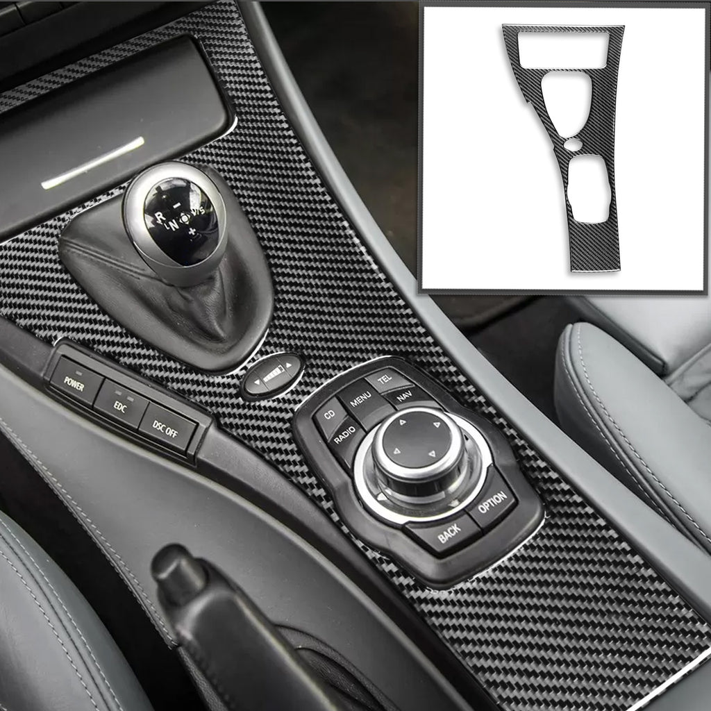 Carbon Fiber Gear Shift Control Panel Sticker Mix-Color for 3 Series BMW  E90 E92