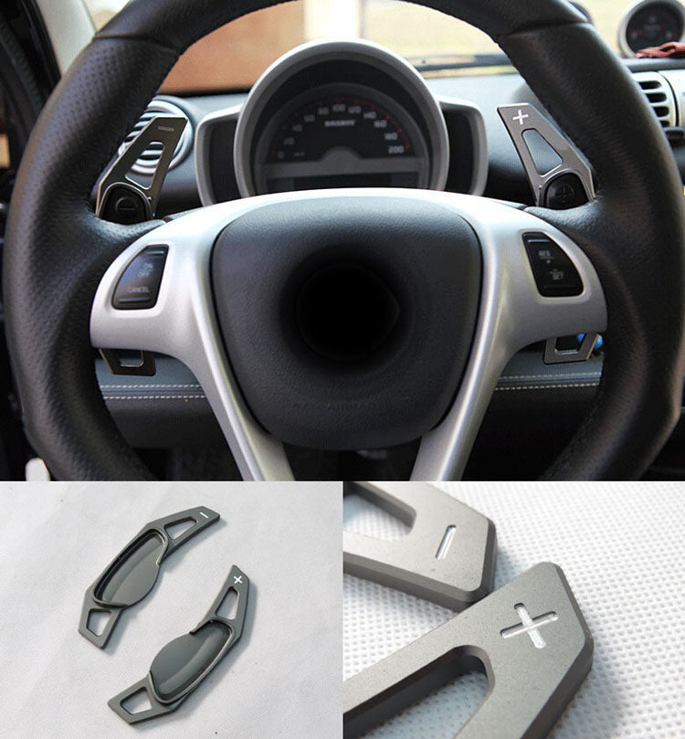 Matte Grey Alloy Paddle Shifter Extensions for Compatible Smart Models