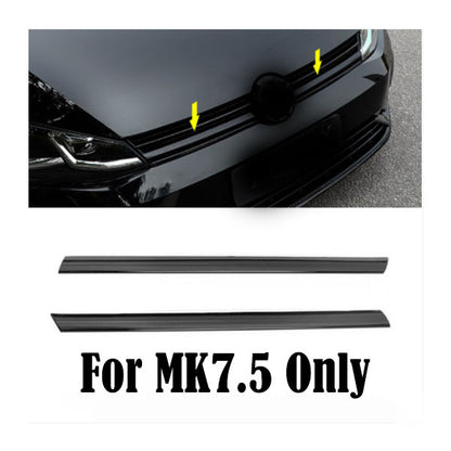 Pinalloy Glossy Black ABS Front Frame Grill Sticker for MK7.5 Models (2018+)