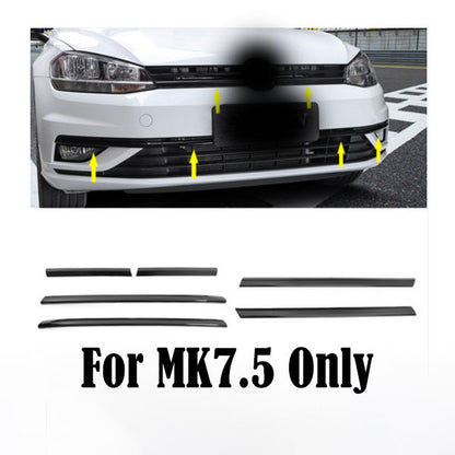 Pinalloy Glossy Black ABS Front Frame Grill Sticker for MK7.5 Models (2018+)