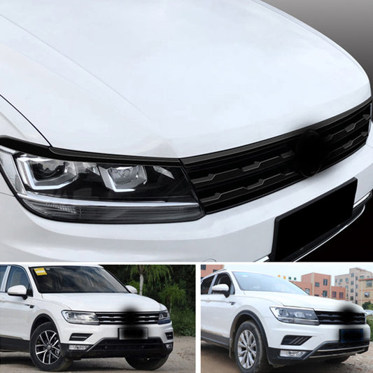 ABS Black Front Grill Frame Sticker Compatible with Tiguan (2017-2020)