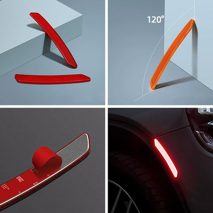 Glow-in-the-Dark US Standard Bumper Car Sticker - Anti-Collision Strip & Reflective Scratch Cover for Wheel Arch Decoration