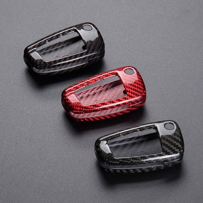 Deluxe Real Carbon Fiber Remote Flip Key Cover Case for Compatible Models