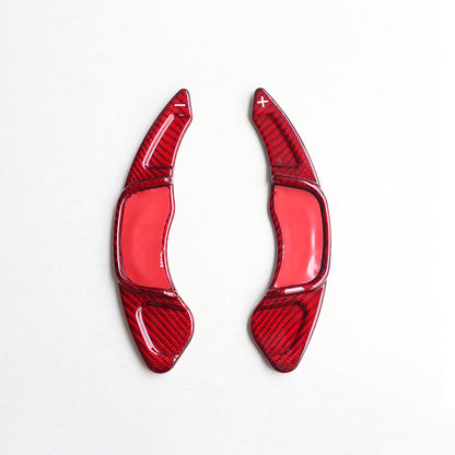 Carbon Fiber Red Paddle Shifter Extensions for Compatible with MK7 & MK7.5 Models (2014-2020)