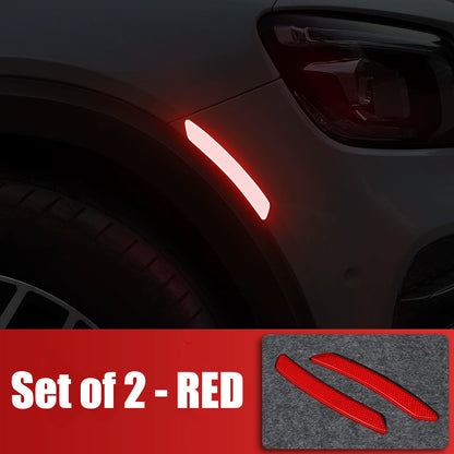 Glow-in-the-Dark US Standard Bumper Car Sticker - Anti-Collision Strip & Reflective Scratch Cover for Wheel Arch Decoration