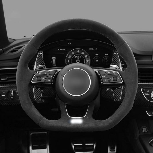 Black Carbon Fiber Paddle Shifter Extensions for Compatible with 2016+ R8, TT RS; 2017+ RS3, RS5; 2018+ RS4; 2019+ RS6 Models