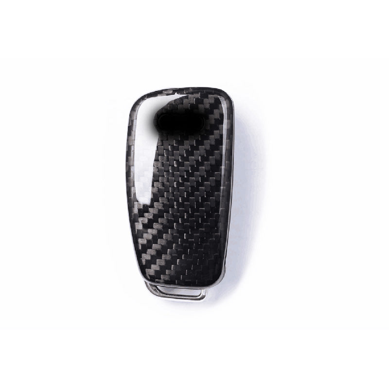 Deluxe Real Carbon Fiber Remote Flip Key Cover Case for Compatible Models