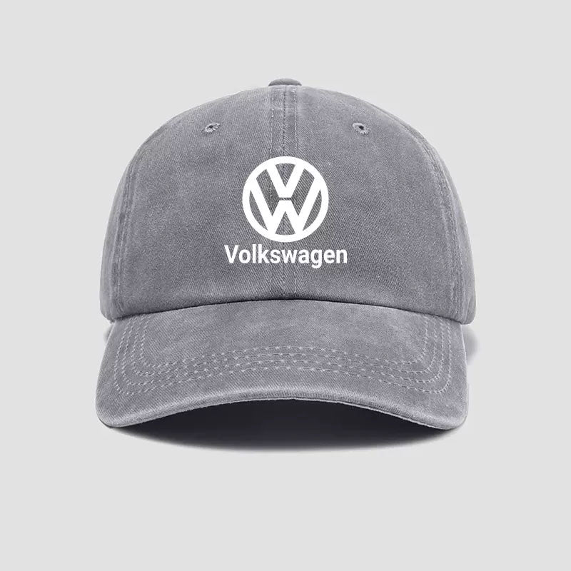 Casquette baseball Volkswagen logo 3D grise sur
