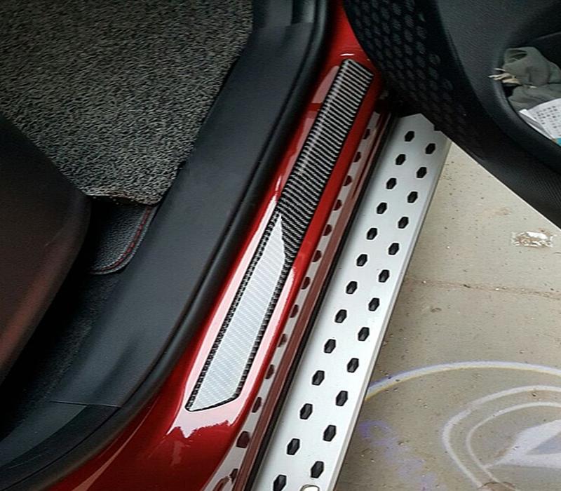 Pinalloy Door Sill Plate Protectors Sticker Car Interior Door Entry Gu