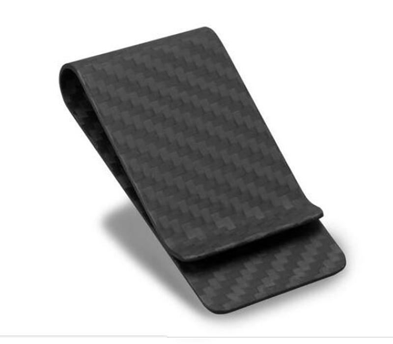 Pinalloy Real Carbon Fiber Money Bill Clip Credit Card Business Card Holder