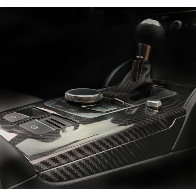 Pinalloy Carbon Fiber Interior Console Gear Shift Panel Cover Trim 1-p