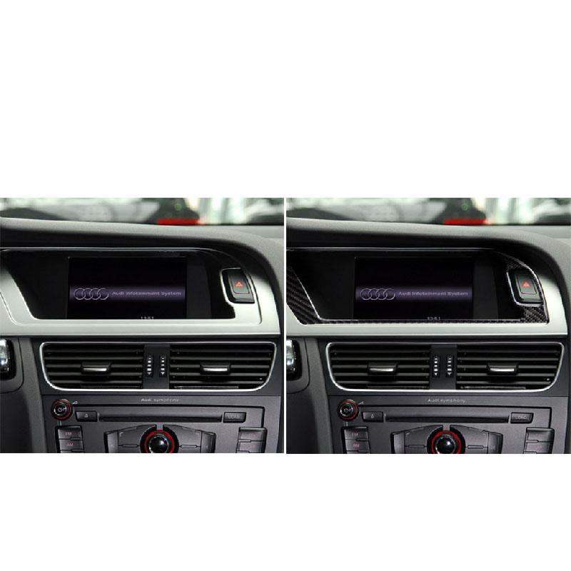 Carbon Fiber Sticker Control Panel Navigation For Audi A4 B8 A5
