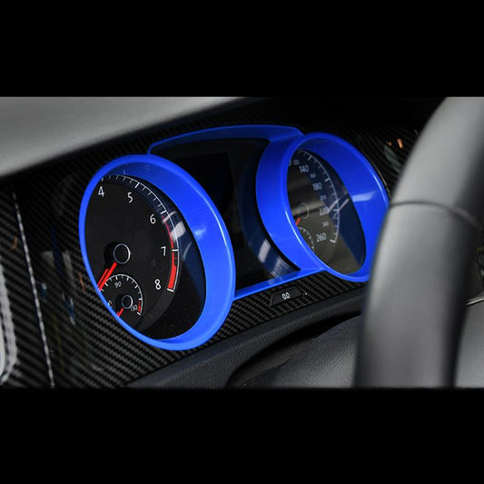 Blue ABS Dashboard Panel Frame Trim for MK7 and MK7.5 Models