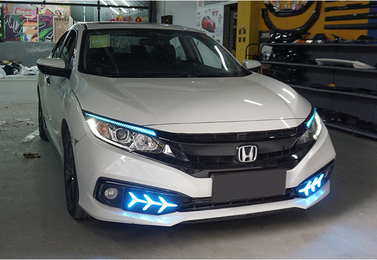 LED Daytime Running Lights DRL With Turn Signal Light for Honda Civic  2019-2021