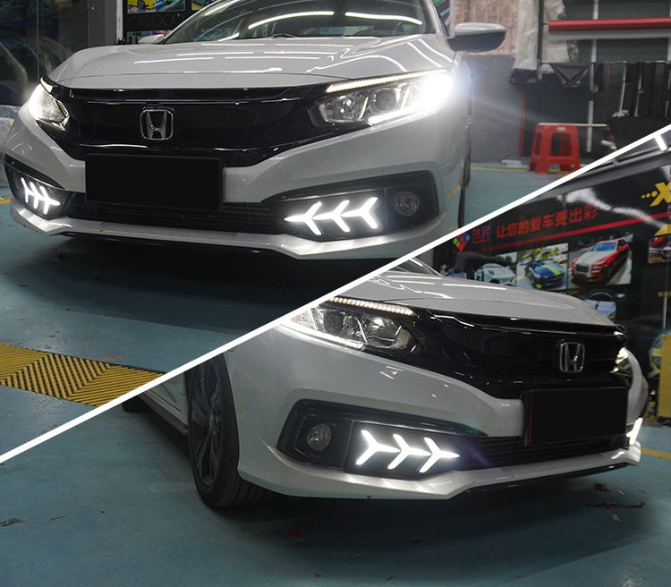 LED Daytime Running Lights DRL With Turn Signal Light for Honda Civic  2019-2021