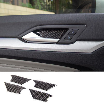 Poignée de poignée de porte en Fiber de carbone ABS, 1Lot, housse  décorative pour Volkswagen VW GOLF 8 MK8 2020 2021