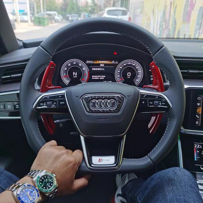 Pinalloy Carbon Fiber Made Paddle Shifter Extension for 2019 A7/ 2020