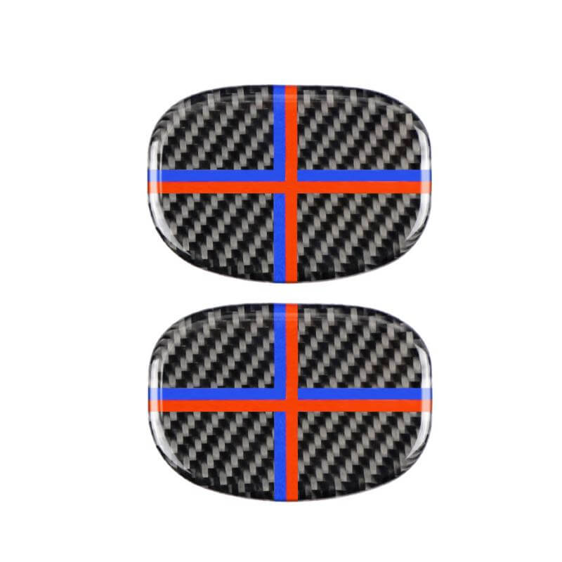 (2pcs per set) ABS Interior carbon fiber cover Seat Back Handle Trim For MINI Cooper F55 F56 (Ver.2)