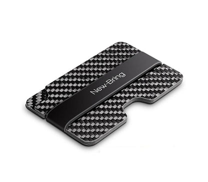 Real Carbon Fiber Anti-Theft Proficient Slim Card Holder Money Bill Clip - Pinalloy Online Auto Accessories Lightweight Car Kit 