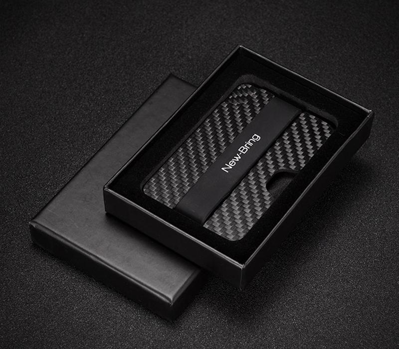 Real Carbon Fiber Anti-Theft Proficient Slim Card Holder Money Bill Clip - Pinalloy Online Auto Accessories Lightweight Car Kit 