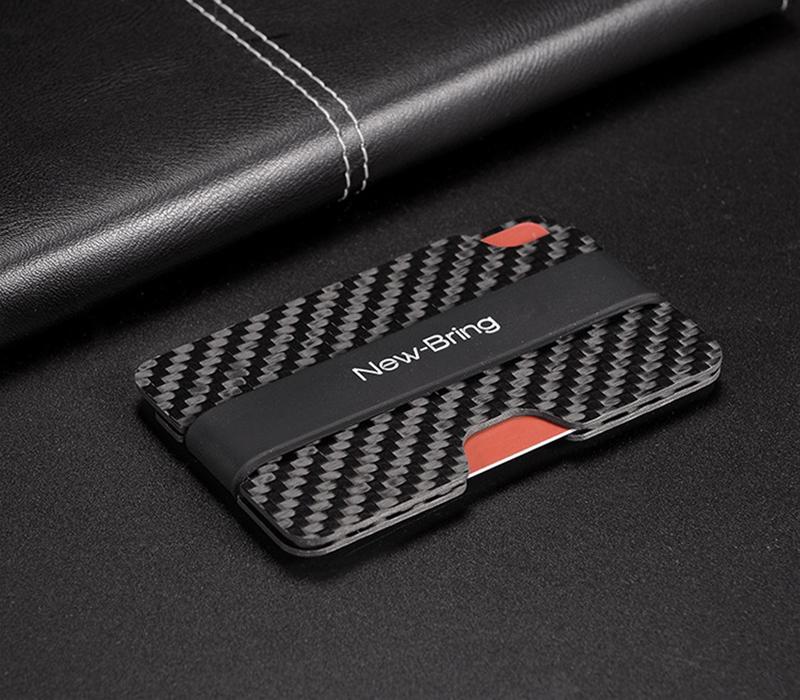 Real Carbon Fiber Anti-Theft Proficient Slim Card Holder Money Bill Clip - Pinalloy Online Auto Accessories Lightweight Car Kit 