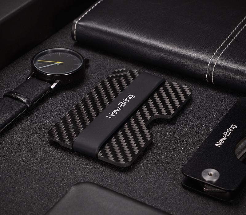 Real Carbon Fiber Anti-Theft Proficient Slim Card Holder Money Bill Clip - Pinalloy Online Auto Accessories Lightweight Car Kit 