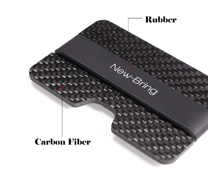 Real Carbon Fiber Anti-Theft Proficient Slim Card Holder Money Bill Clip - Pinalloy Online Auto Accessories Lightweight Car Kit 