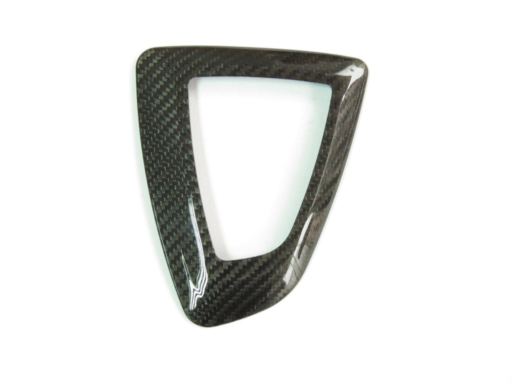 Carbon Fiber Printing Plastic Gear Shift Knob Cover Trim for BMW