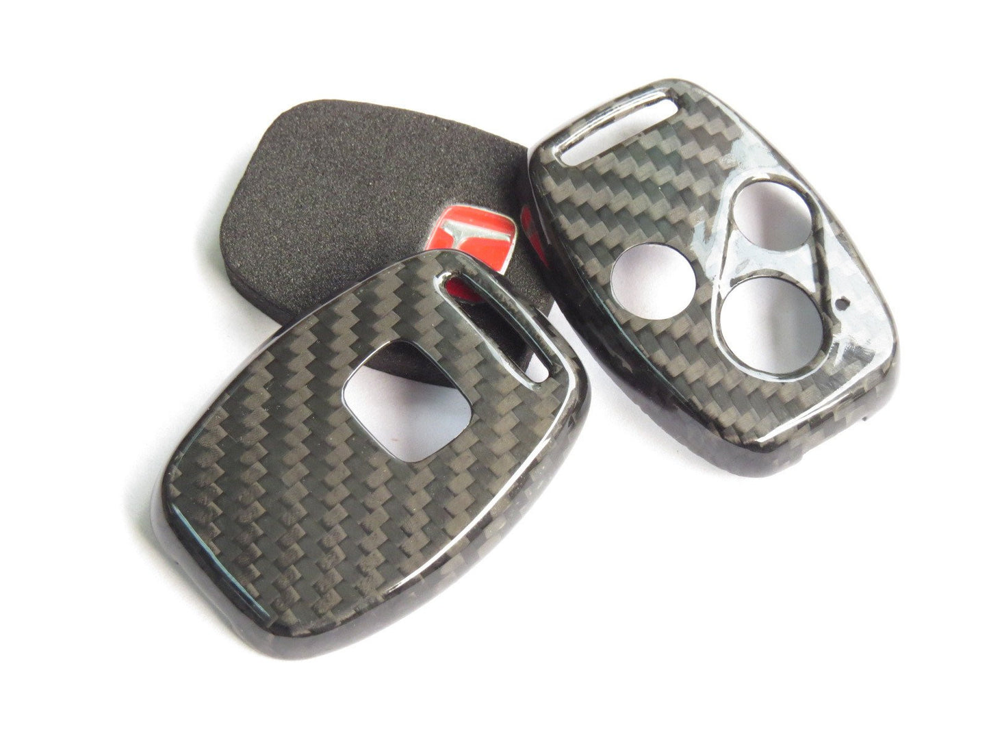 Deluxe Carbon Fiber Key Fob Cover Shell Case for HONDA TYPE R CIVIC JAZZ FIT - Pinalloy Online Auto Accessories Lightweight Car Kit 