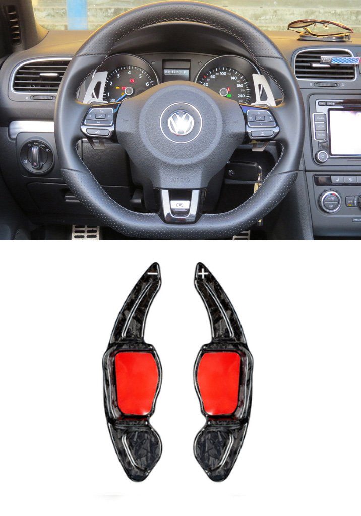 Pinalloy Real Carbon Fiber Forged Carbon DSG Paddle Shifter Extension